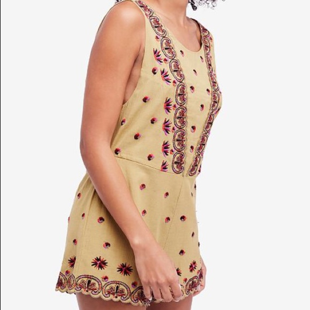 Free People Lila Romper (Moss)